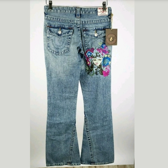 True Religion Denim - True Religion Woodstock Flare Embroidered Jeans